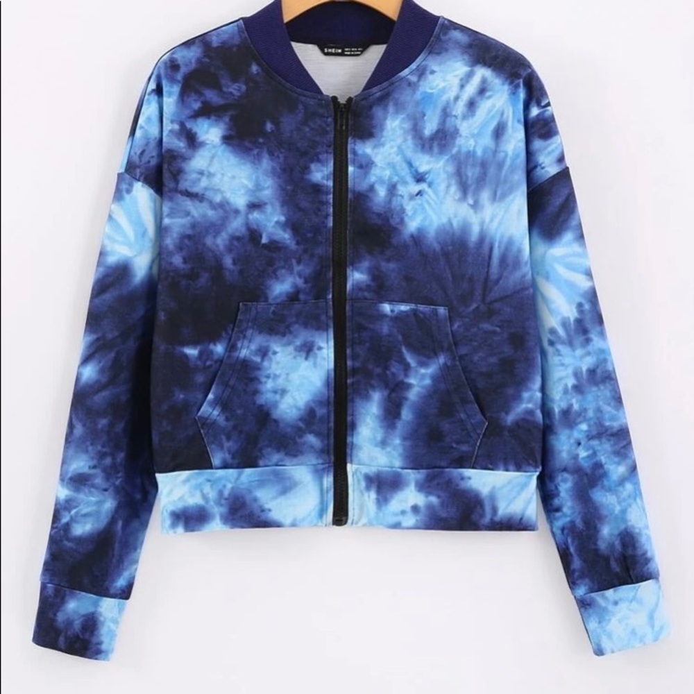 Tie dye bomber jacket size large
